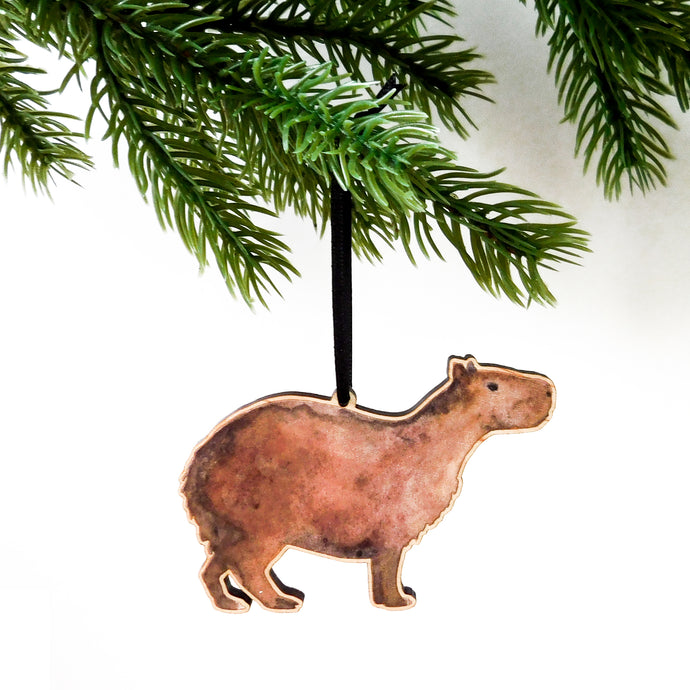 Chill Capybara Wooden Hanging Decoration