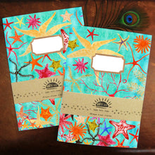 Load image into Gallery viewer, Asterozoa Starfish Print Journal and Notebook Set