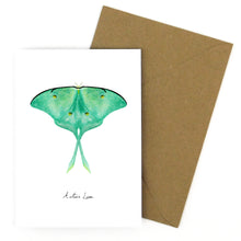 Load image into Gallery viewer, Lepidoptera Luna Moth Greetings Card