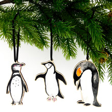 Load image into Gallery viewer, Waddle Emperor Penguin Wooden Hanging Decoration