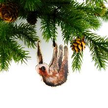 Load image into Gallery viewer, Sleuth Two-Toed Sloth Wooden Hanging Decoration