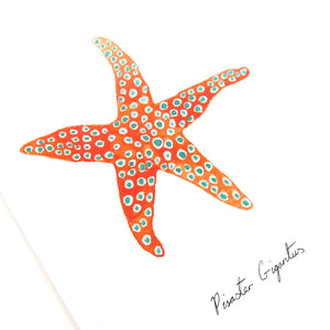 Asterozoa Giant Starfish Greetings Card