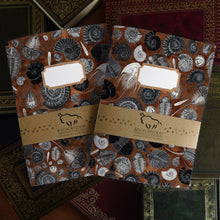 Load image into Gallery viewer, Ammonoidea Fossil Print Journal and Notebook Set