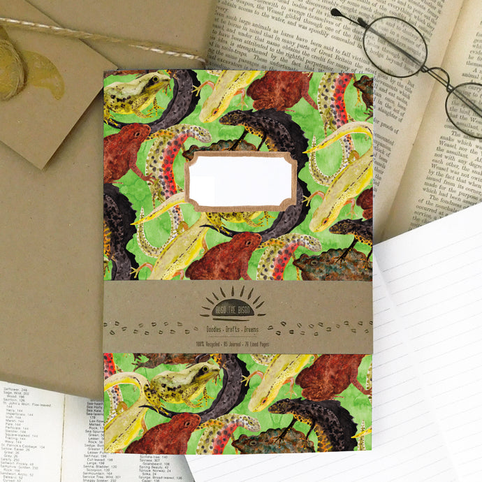 Amphibia Print Lined Journal