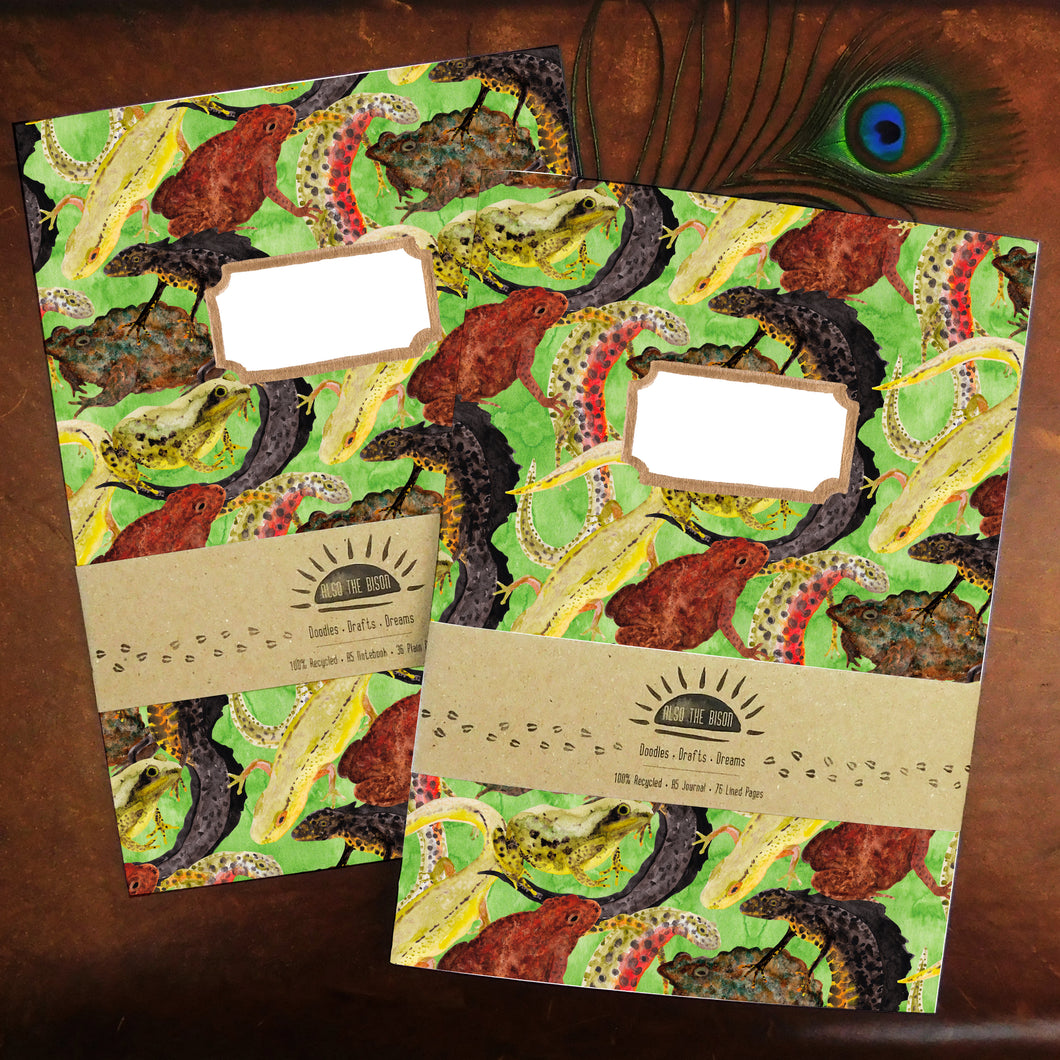 Amphibia Print Journal and Notebook Set