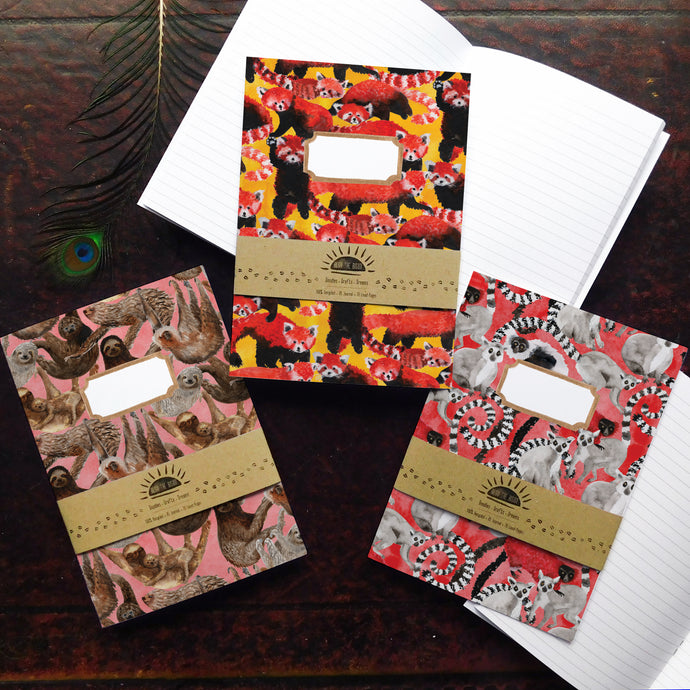 Arboreal Mammals Lined Journal Pack