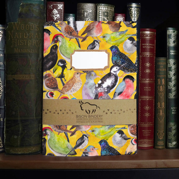 Aves British Garden Birds Print Notebook