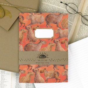 Chill of Capybaras Print Journal and Notebook Set