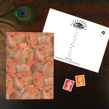Load image into Gallery viewer, Chill of Capybaras Print Postcard