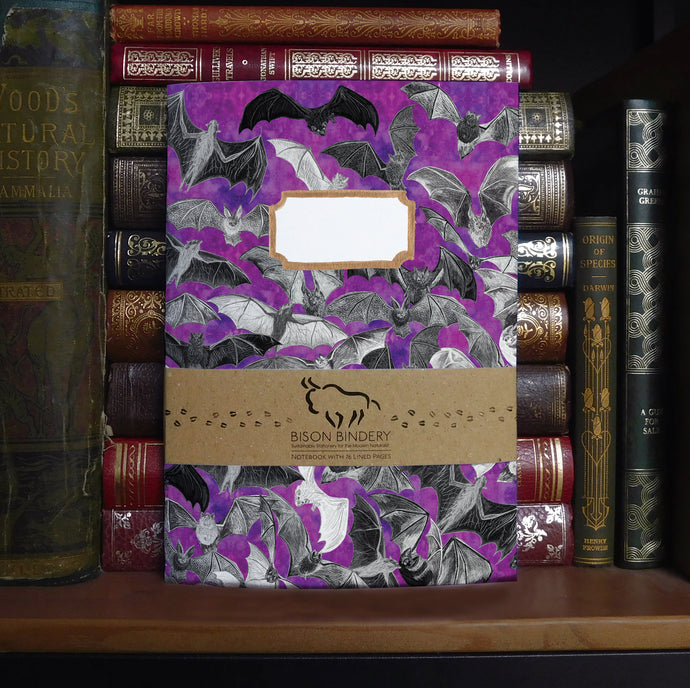 Chiroptera Bat Print Lined Journal