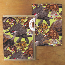 Load image into Gallery viewer, Creep of Christmas Tortoises Print Greetings Card