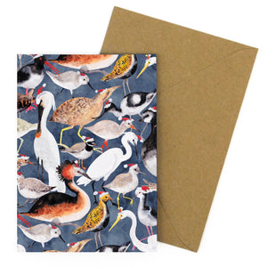 Aestes Wetland Birds Christmas Greetings Card