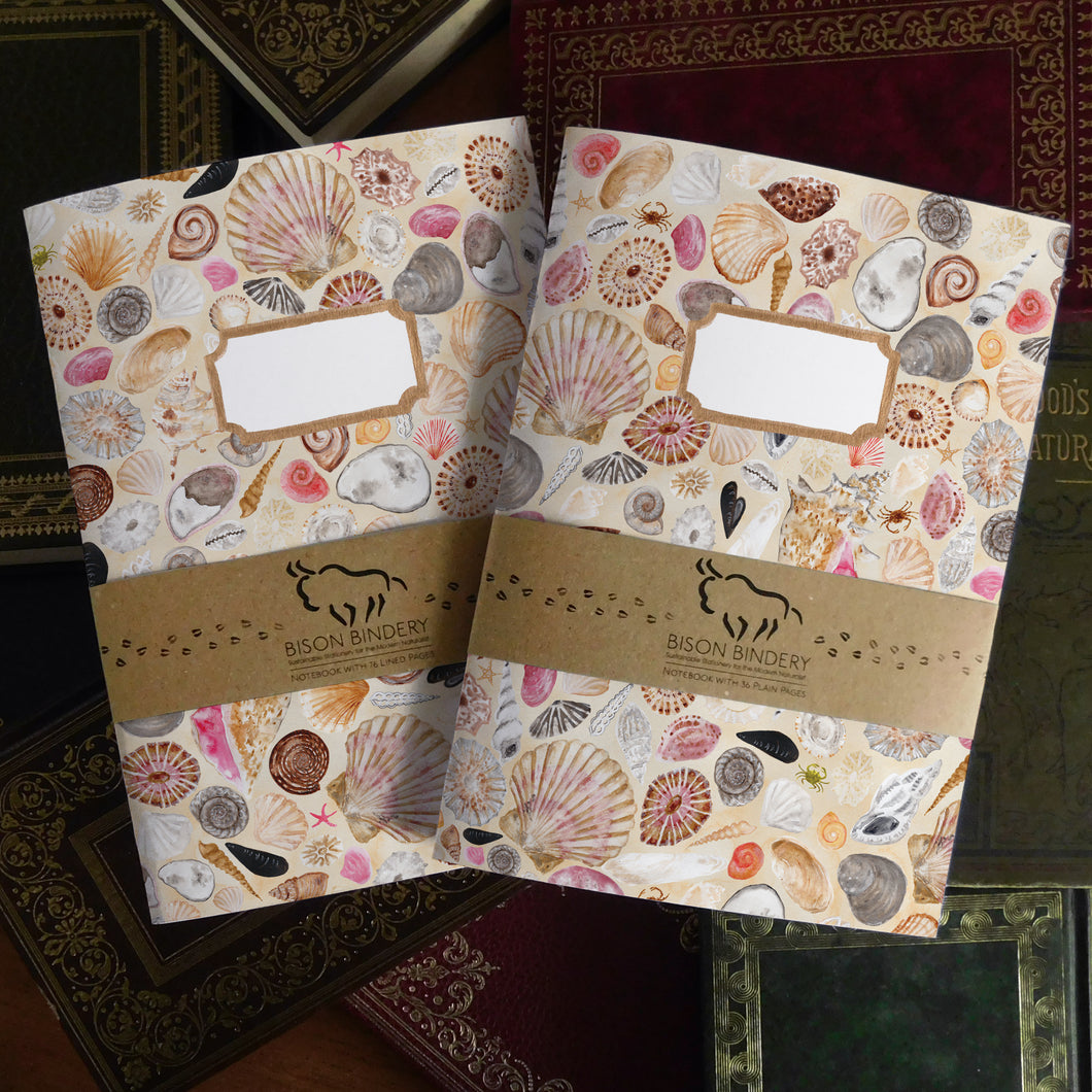 Conchae Sea Shell Print Journal and Notebook Set
