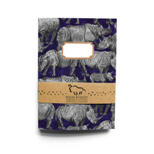 Load image into Gallery viewer, Crash of Rhinos Print Lined Journal
