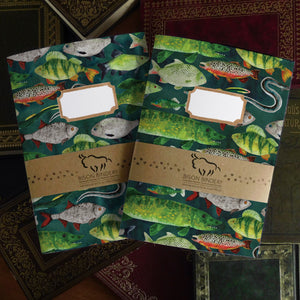 Flumens Freshwater Fish Print Journal and Notebook Set