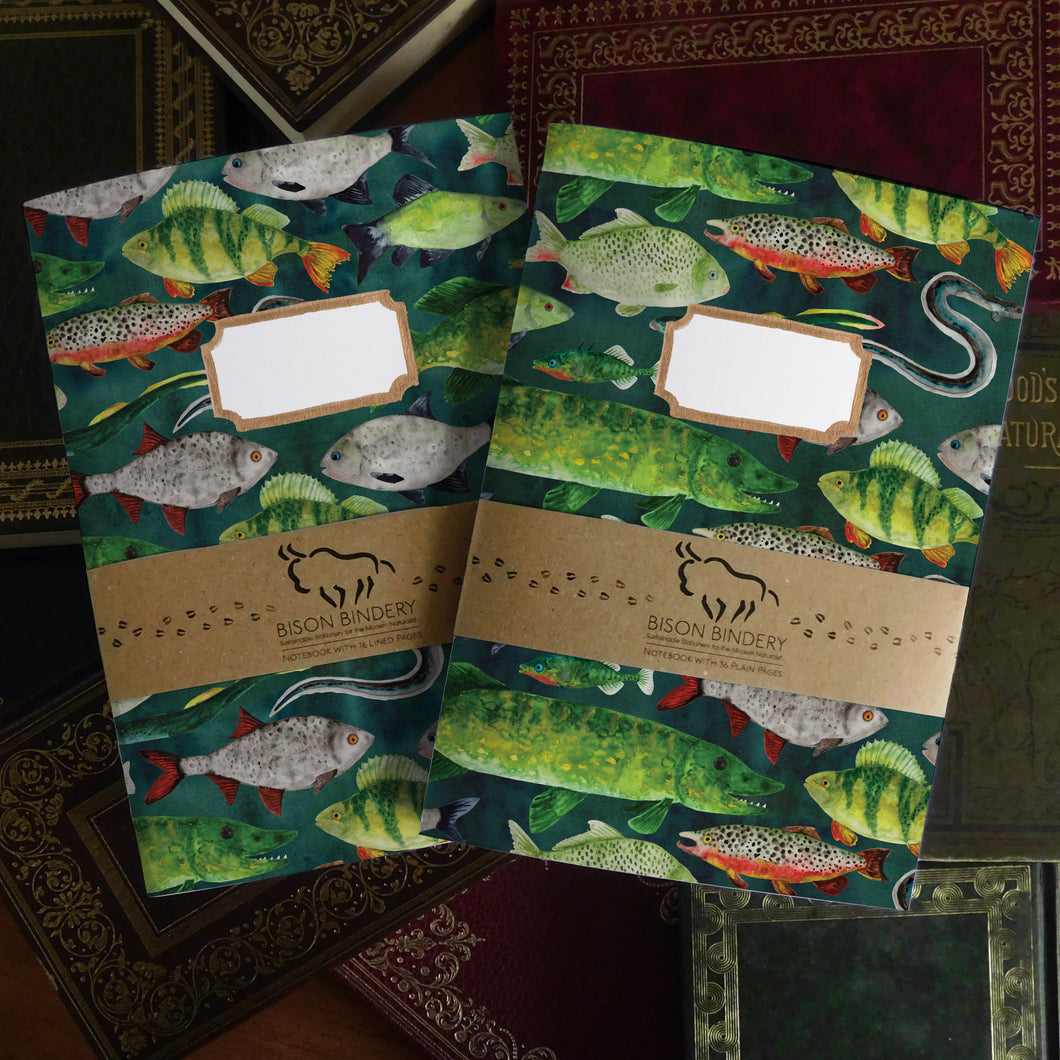 Flumens Freshwater Fish Print Journal and Notebook Set
