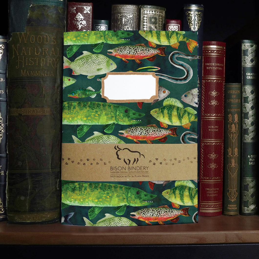Flumens Freshwater Fish Print Notebook