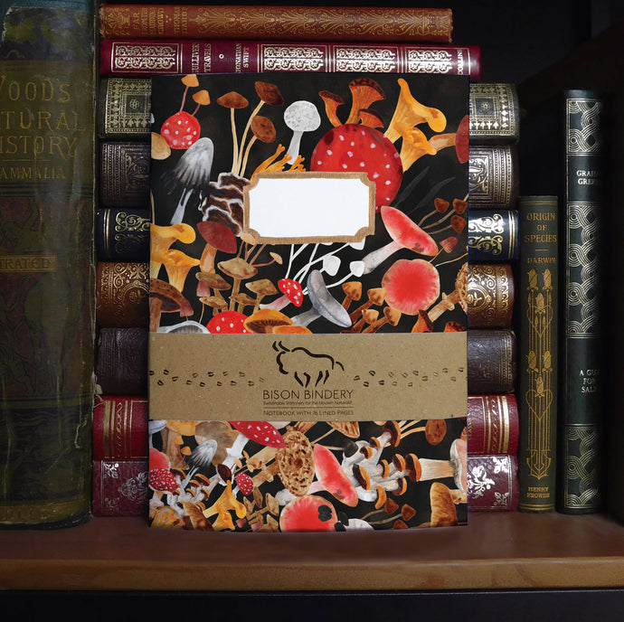 Fungi Print Lined Journal