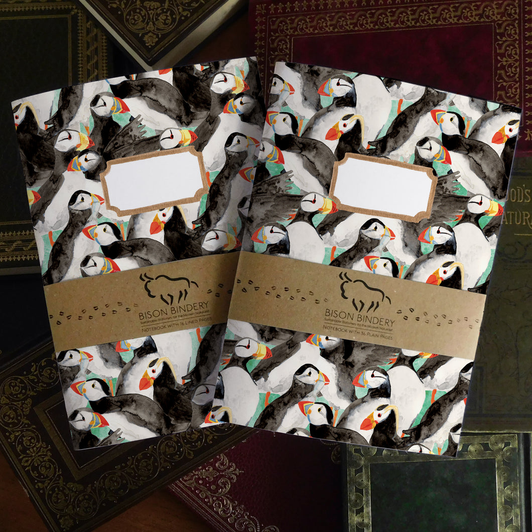 Improbability of Puffins Print Journal and Notebook Set