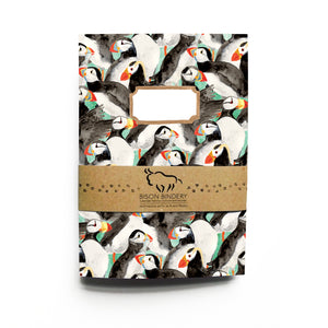 Improbability of Puffins Print Notebook