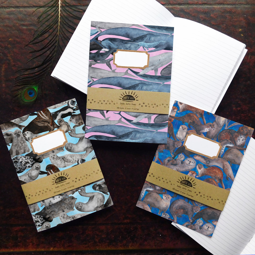 Marine Mammals Lined Journal Pack