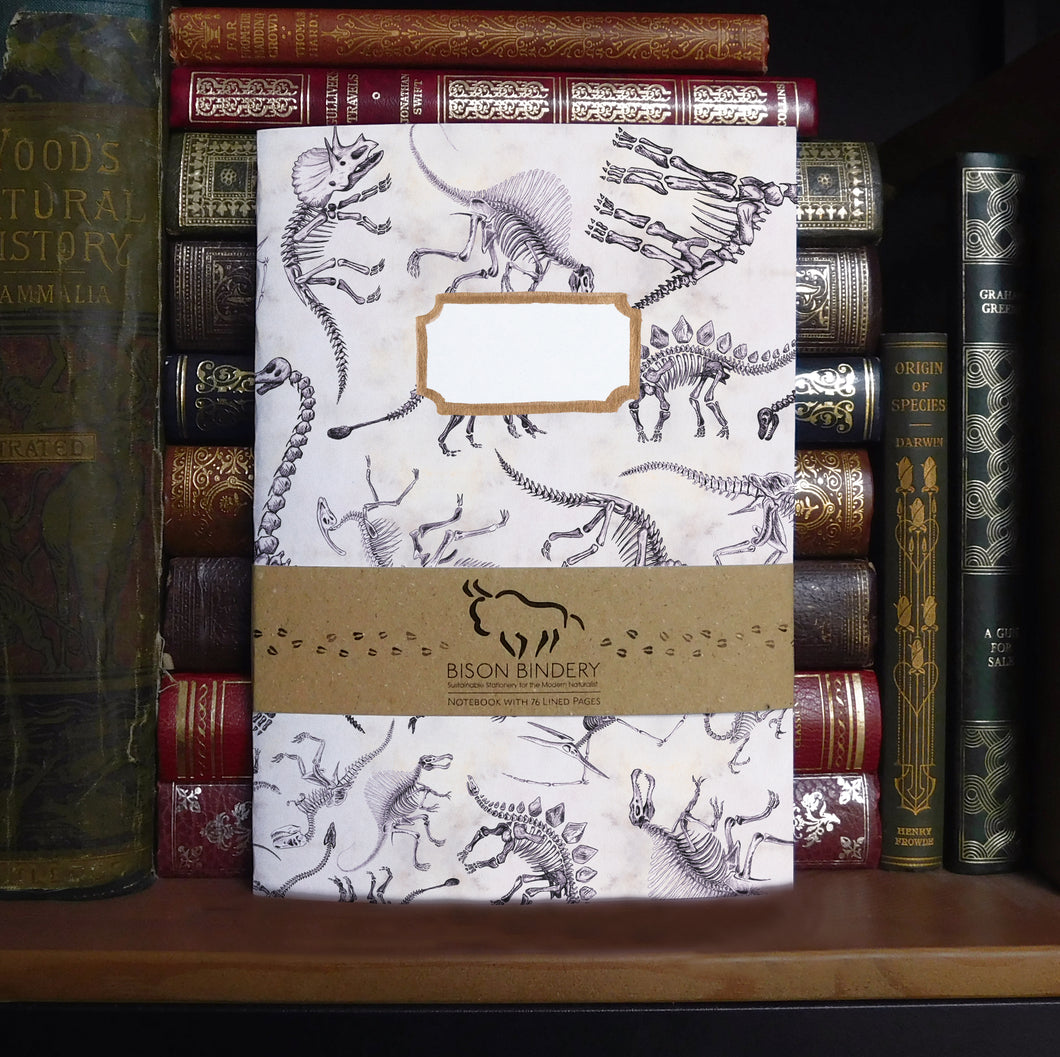 Mesozoic Dinosaur Print Lined Journal