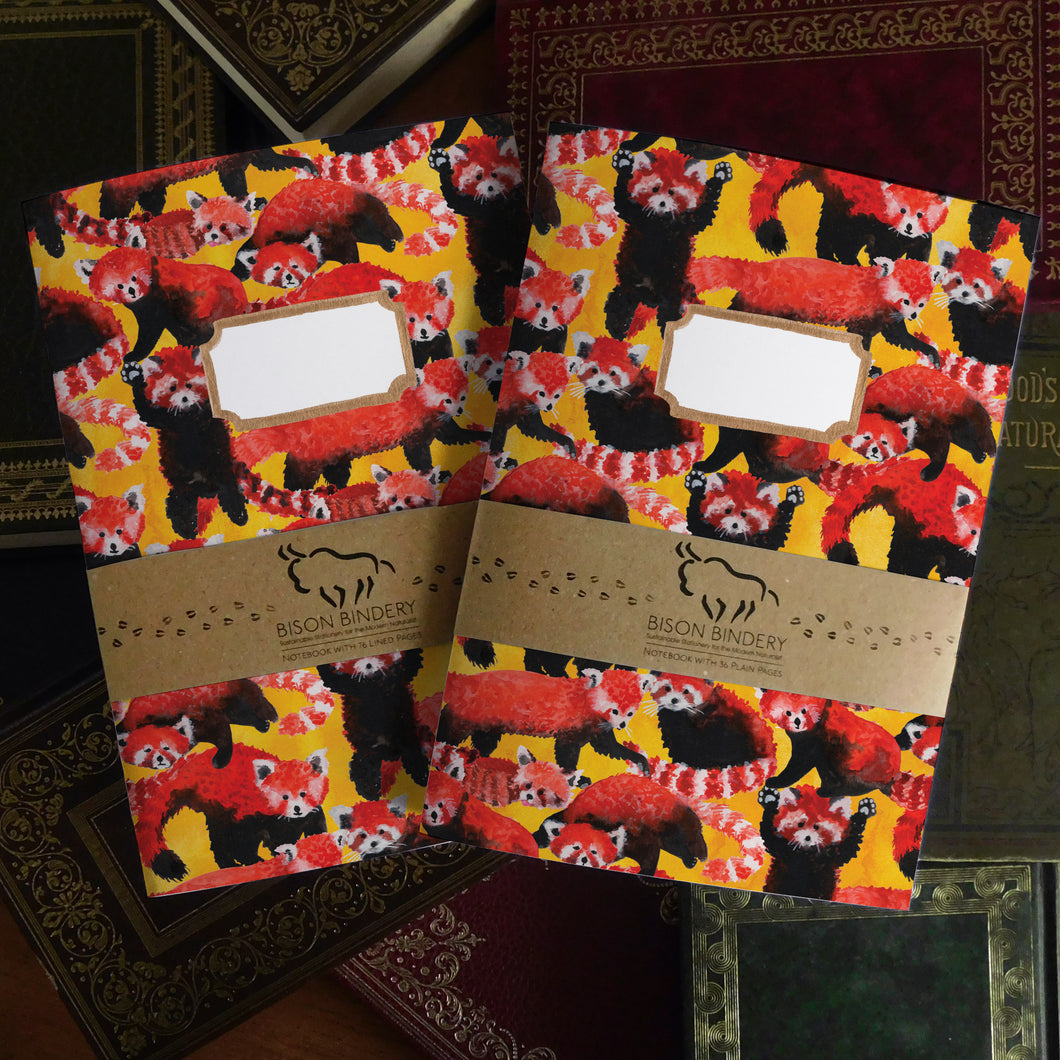 Pack of Red Pandas Print Journal and Notebook Set