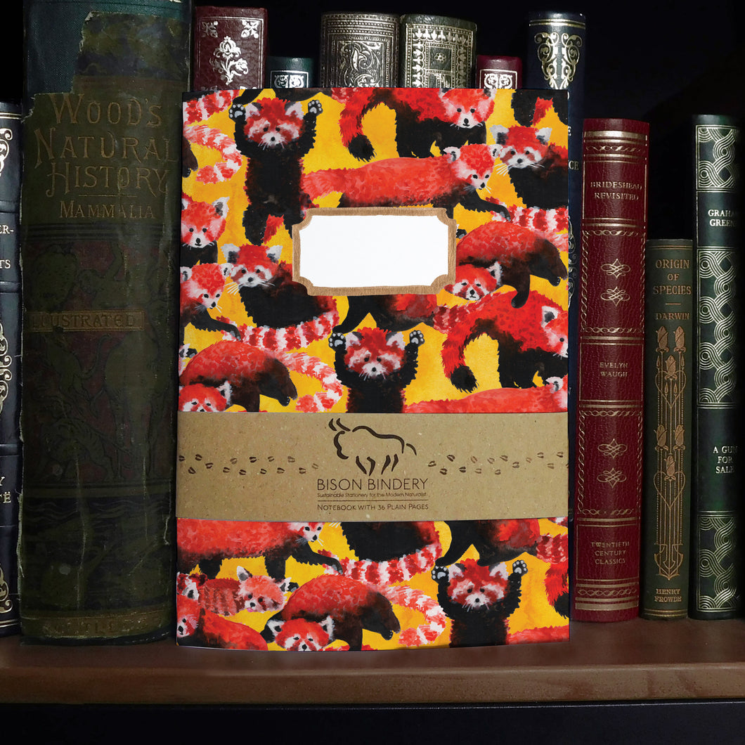 Pack of Red Pandas Print Notebook