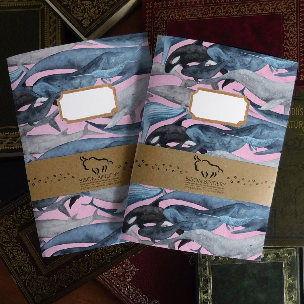 Pod of Whales Print Journal and Notebook Set