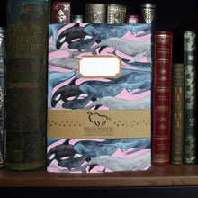 Load image into Gallery viewer, Pod of Whales Print Journal and Notebook Set