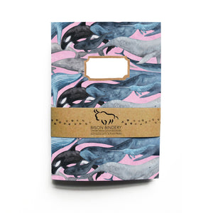 Pod of Whales Print Notebook