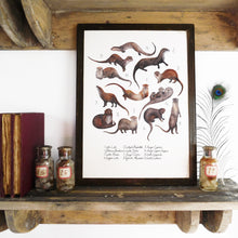 Load image into Gallery viewer, Raft of Otters Art Print