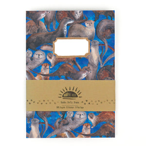 Raft of Otters Print Notebook