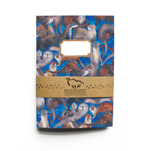 Load image into Gallery viewer, Raft of Otters Print Notebook