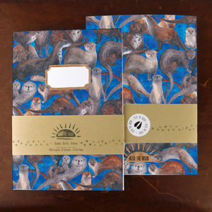 Raft of Otters Print Notebook