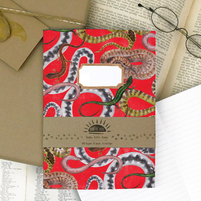 Reptilia Print Lined Journal