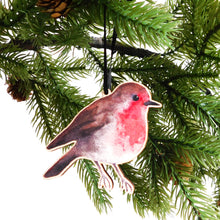 Load image into Gallery viewer, Robin Wooden Hanging Decoration