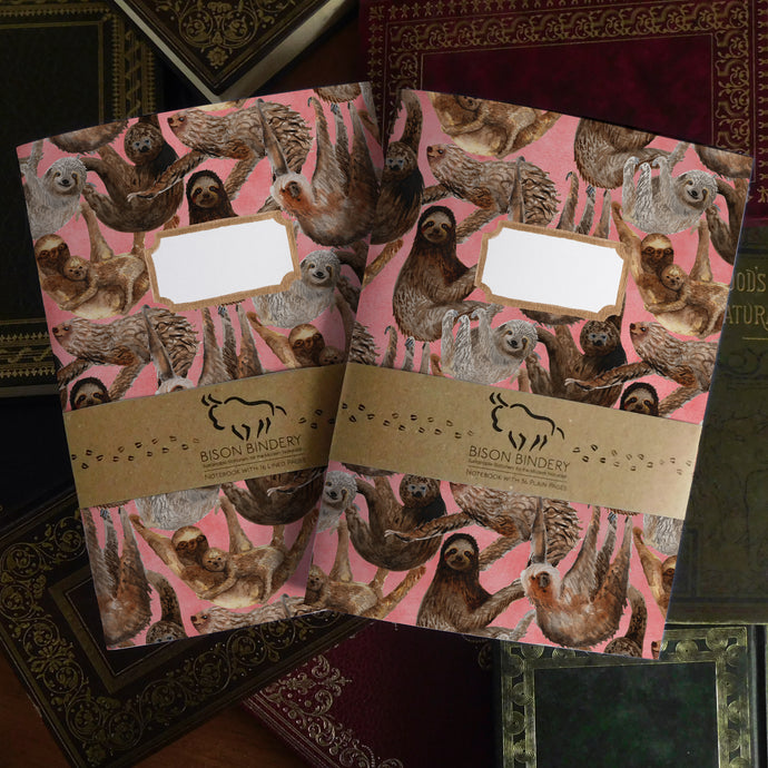 Sleuth of Sloths Print Journal and Notebook Set