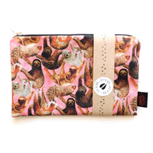 Load image into Gallery viewer, Sleuth of Sloths Print Pouch Bag