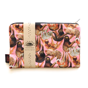 Sleuth of Sloths Print Pouch Bag