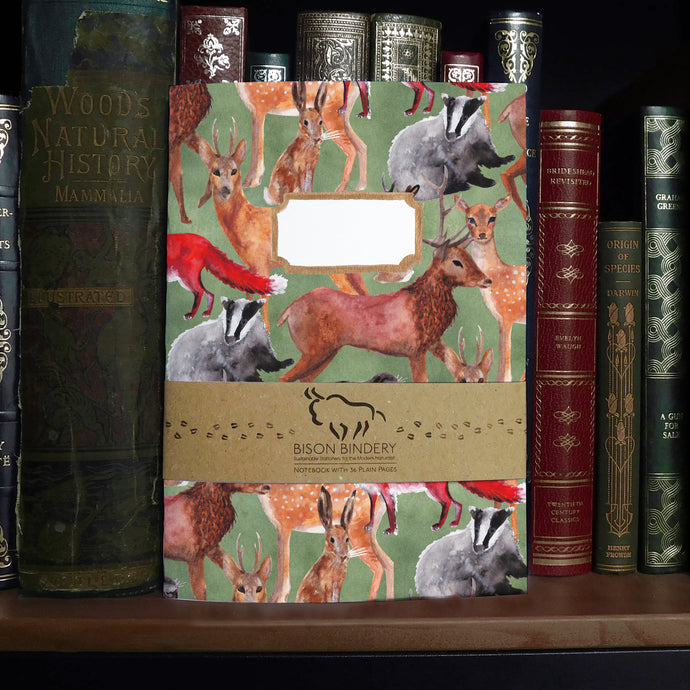Sylvan Forest Animals Print Notebook