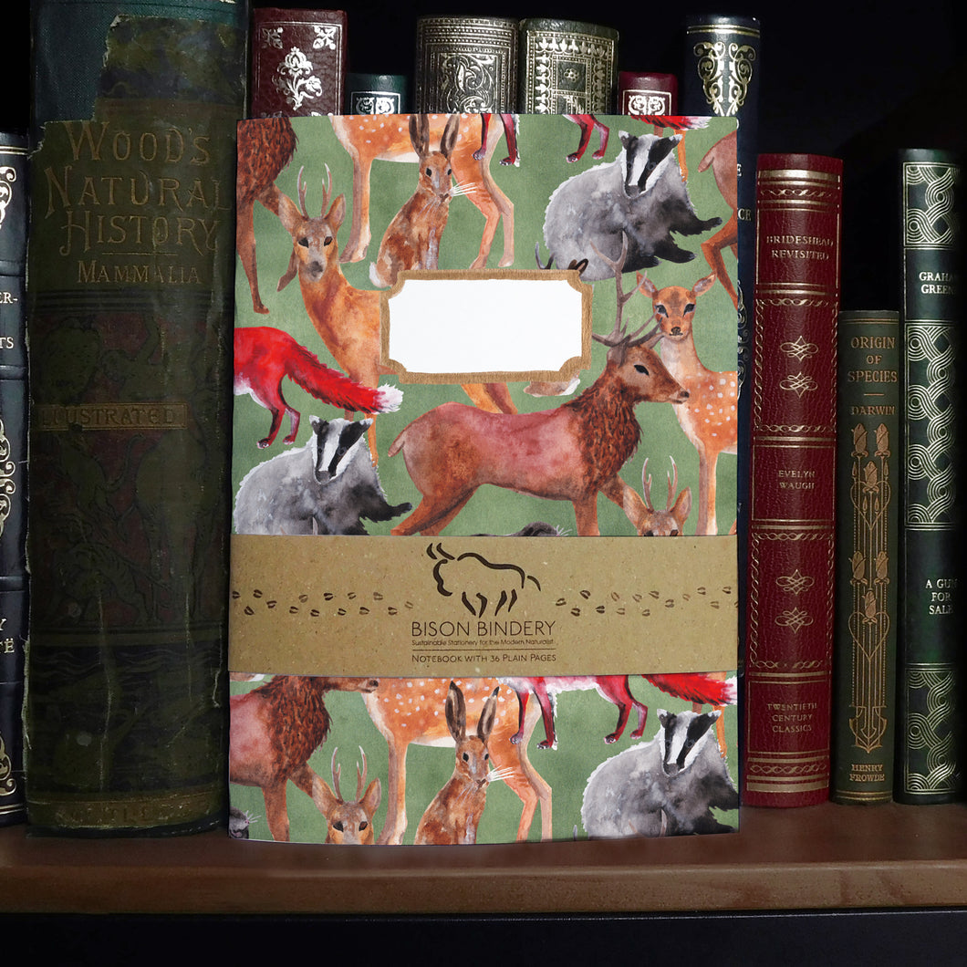 Sylvan Forest Animals Print Notebook