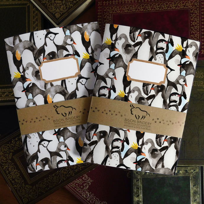 Waddle of Penguins Print Journal and Notebook Set