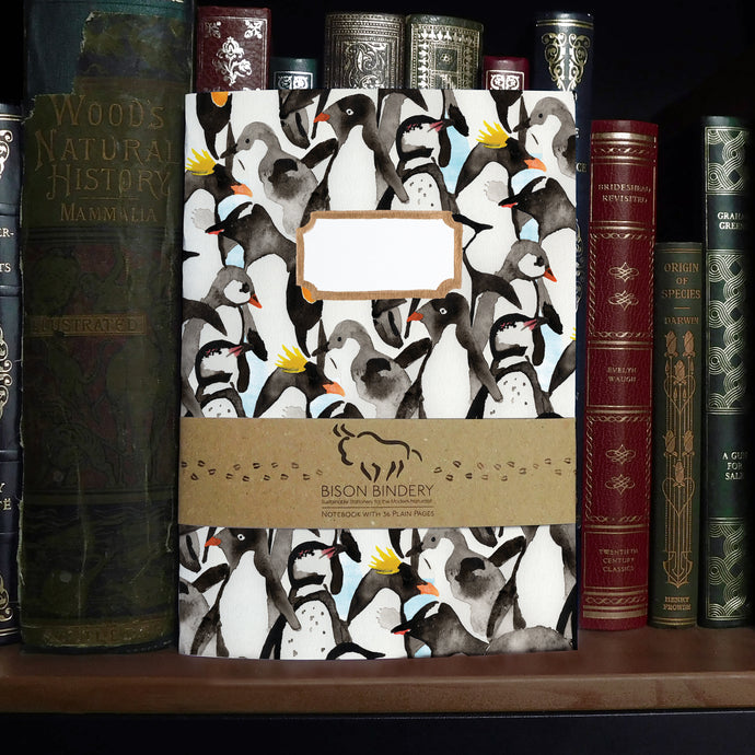 Waddle of Penguins Print Notebook