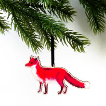 Load image into Gallery viewer, Sylvan Fox Wooden Hanging Decoration
