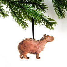 Load image into Gallery viewer, Chill Capybara Wooden Hanging Decoration