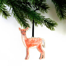 Load image into Gallery viewer, Sylvan Fawn Wooden Hanging Decoration