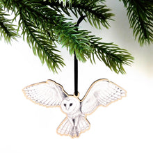 Load image into Gallery viewer, Parliament Barn Owl Wooden Hanging Decoration