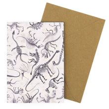 Load image into Gallery viewer, Mesozoic Dinosaur Print Greetings Card