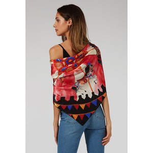 Le Carrousel du Soleil Print Silk Scarf